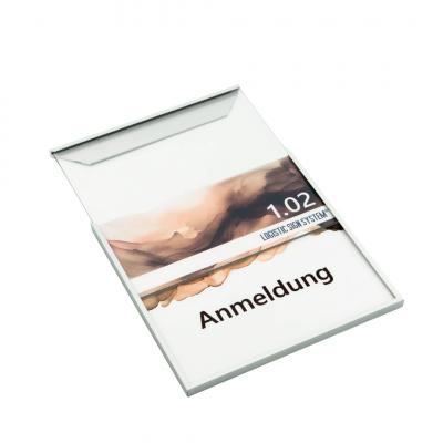 Tuerschild Tenuis 120 mm  Aluminium Acryl ohne bohren